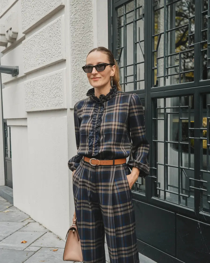 Top Fashion Trends Women for Fall 2025 Modern Plaid Power Co-ord