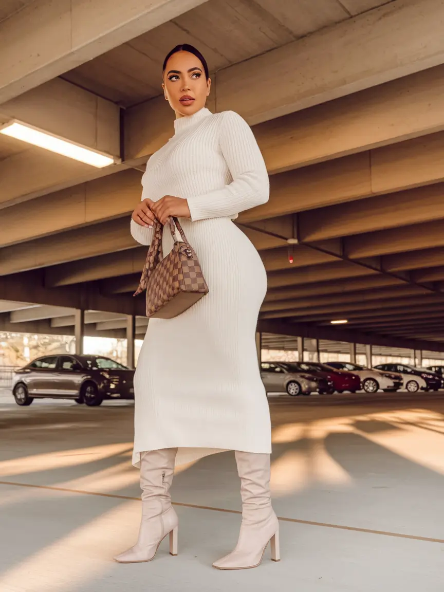 Trendy Fall Fashion outfits for Latina Women in 2025+Modern Minimalism in All-White