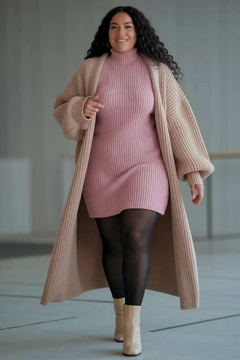 Trendy Fall Fashion outfits for Latina Women in 2025+Soft Layers & Knit Textures for Feminine Warmth