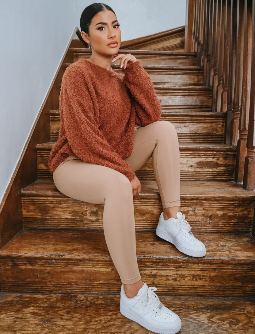 Trendy Fall Fashion outfits for Latina Women in 2025+Warm Neutrals & Sneakers for Everyday Ease
