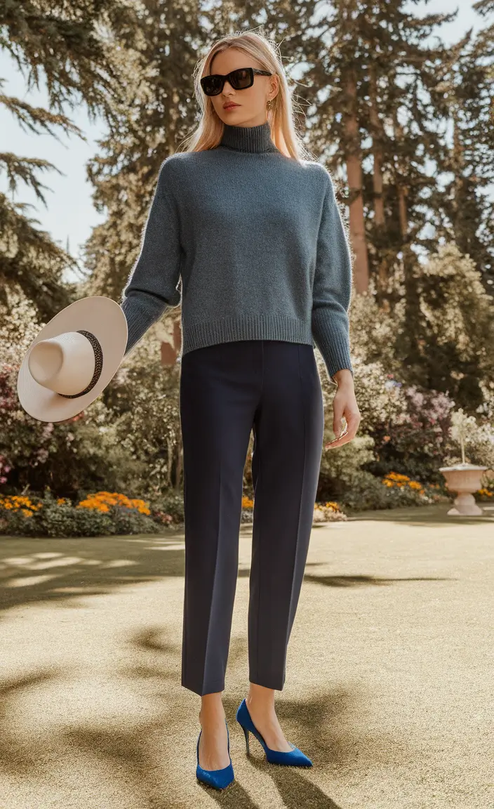 fall fashion outfits classy Soft Blue Autumn Minimalism