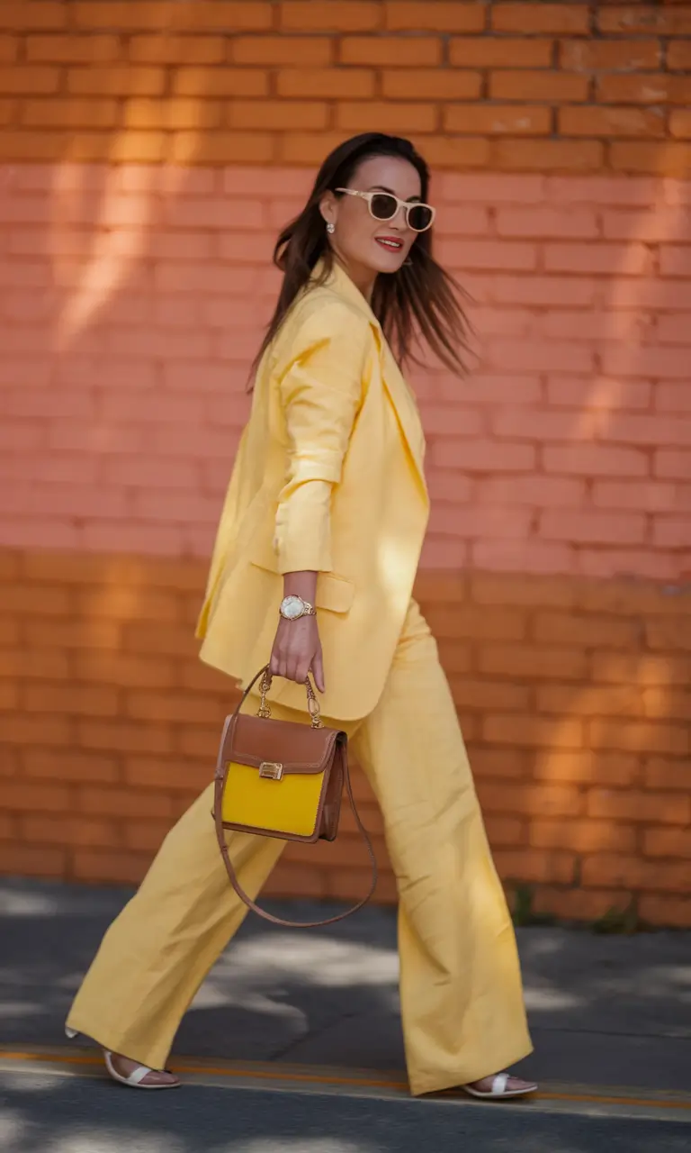 fall fashion outfits Sunbeam Suiting for Bold Workdays