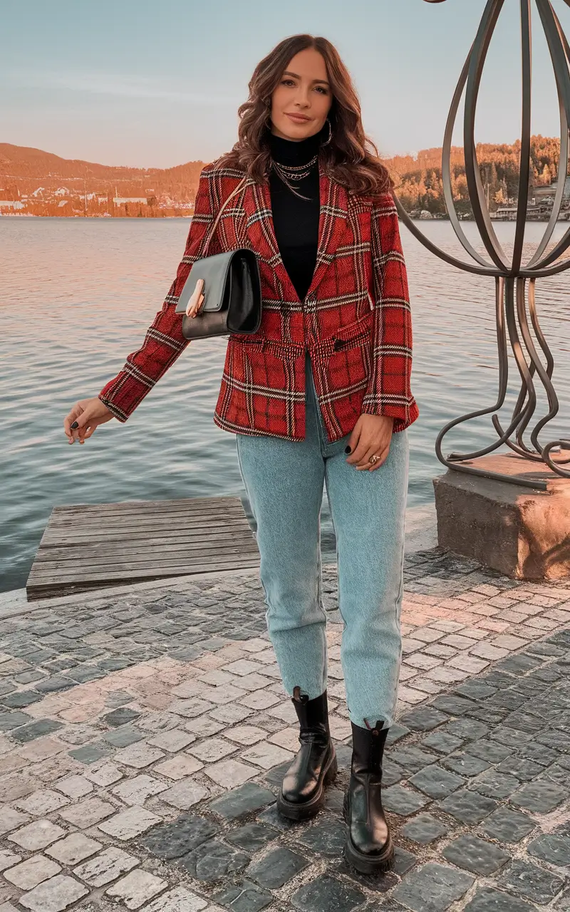 Casual comfy Modern Heritage Plaid Remix
