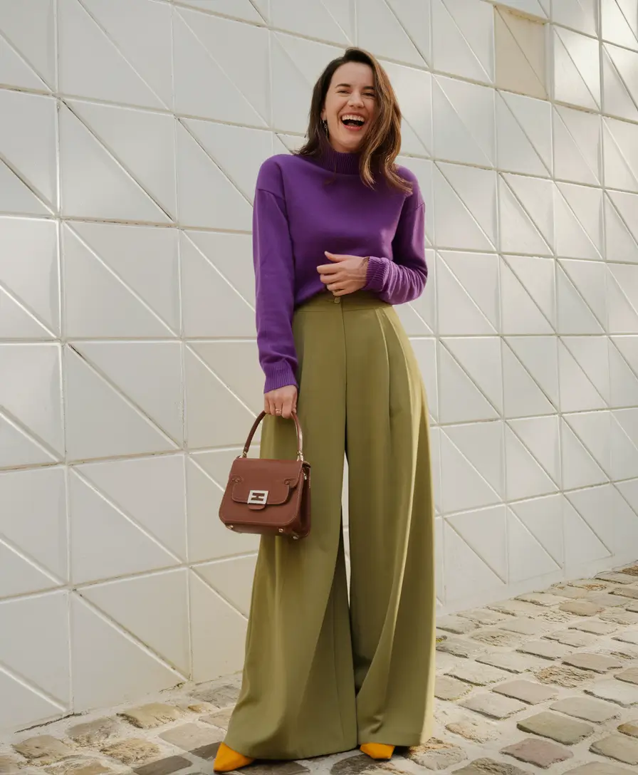 warm fall outfits aesthetic Unexpected Color Pairing with Major Personality