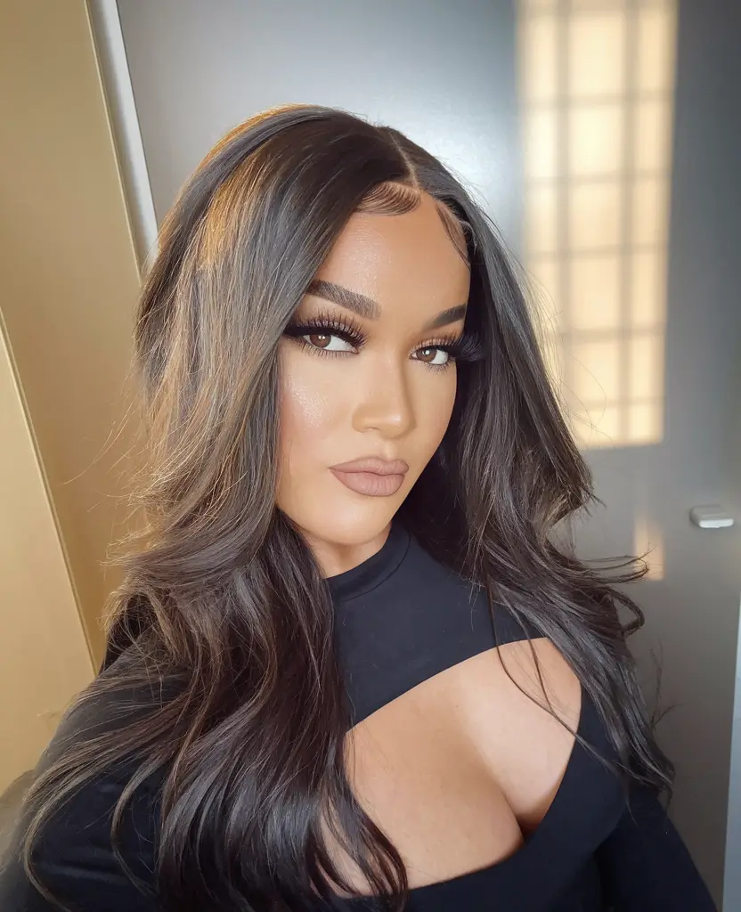 Warm Fall Hair Colors for Latinas in 2025 Soft Mocha Halo