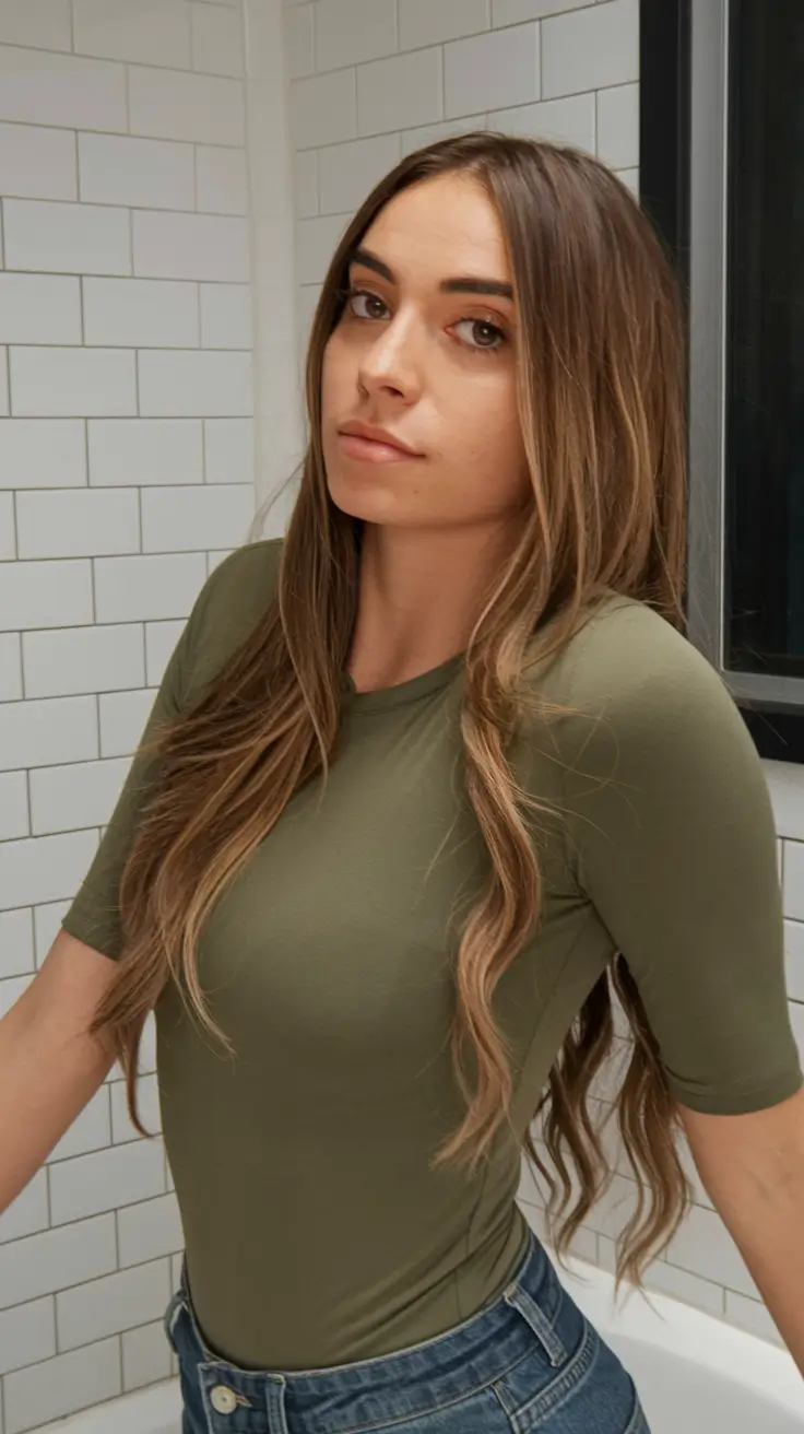 Warm Fall Hair Colors for Latinas in 2025 Honey Wheat Ribbon Balayage