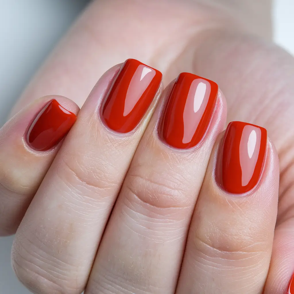 2025 Short Fall Nail Trends Terracotta Modern Square