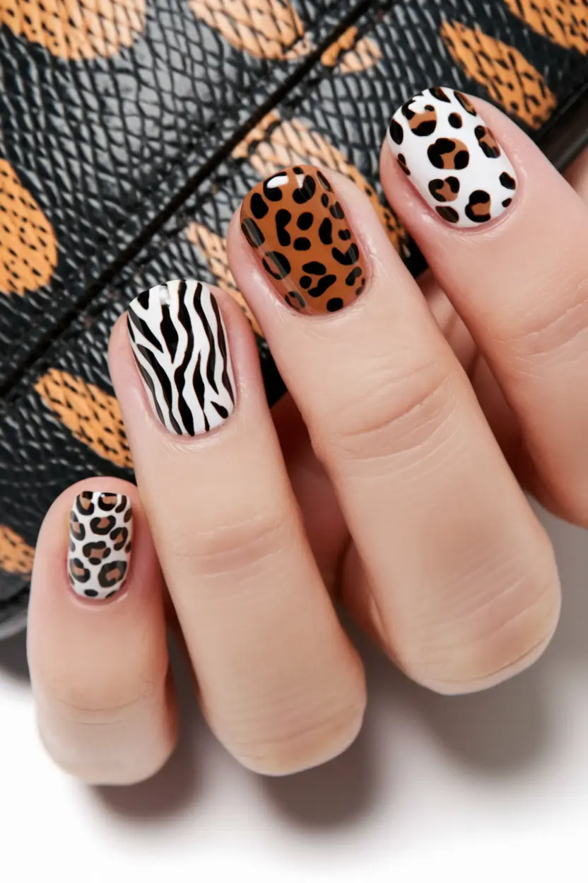 2025 Short Fall Nail Trends Animal Mix for the Wild-At-Heart
