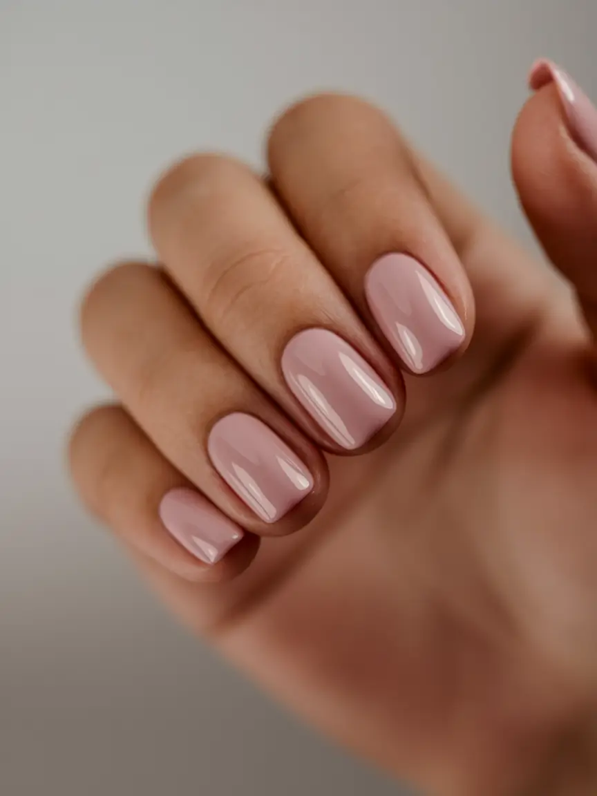 Autumn 2025 Nail Color Trends Blush Nude Minimalism
