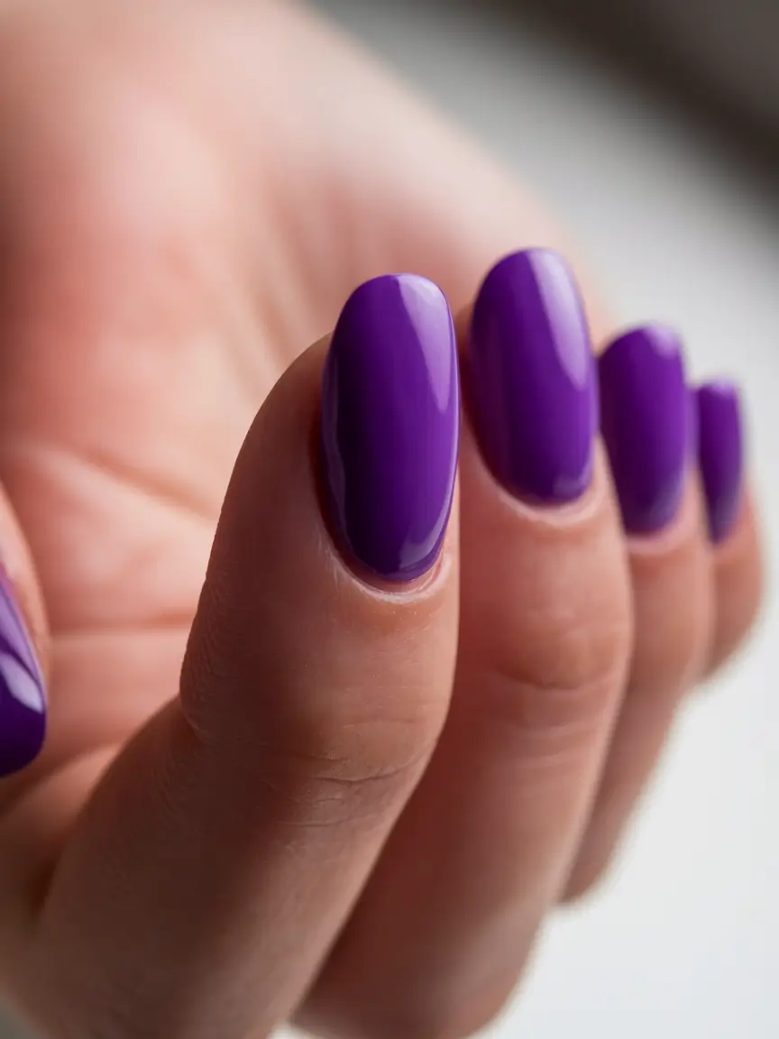 Autumn 2025 Nail Color Trends Royal Purple Statement
