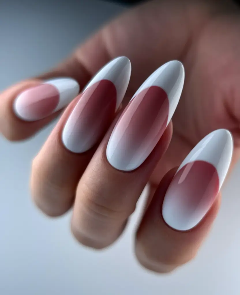 Autumn 2025 Nail Color Trends Soft Reverse French
