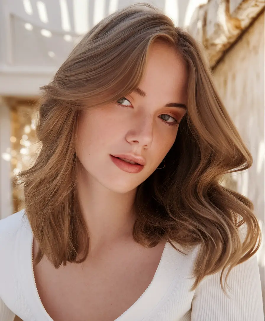 Best Fall 2025 Haircuts for Mid-Length Hair Layered Mid-Length with Subtle Volume