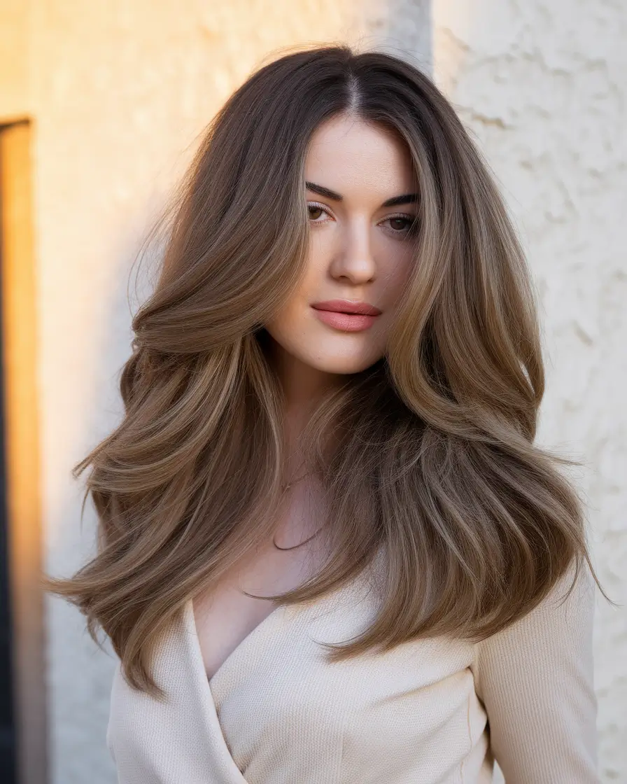 Best Fall Hair Colors Trends 2025 for Cool Skin Muted Mushroom Brown