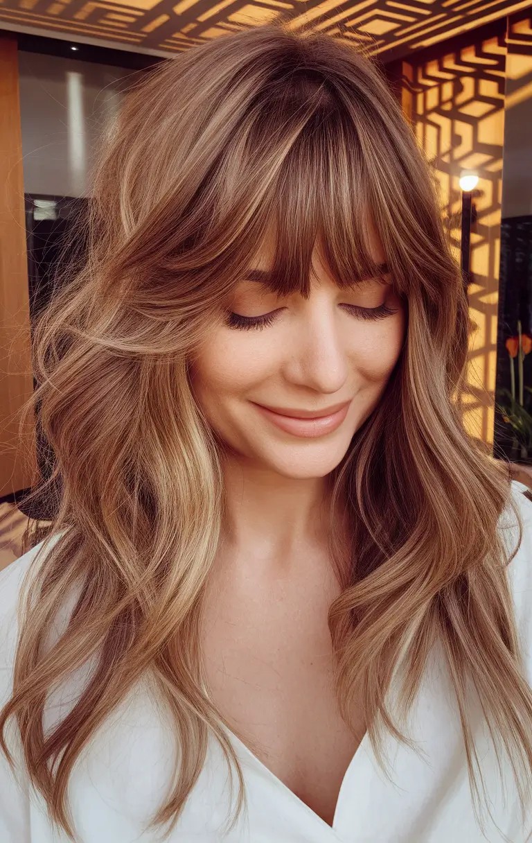 Best Fall Hair Colors Trends 2025 for Cool Skin Ash Blonde Curtain Layers