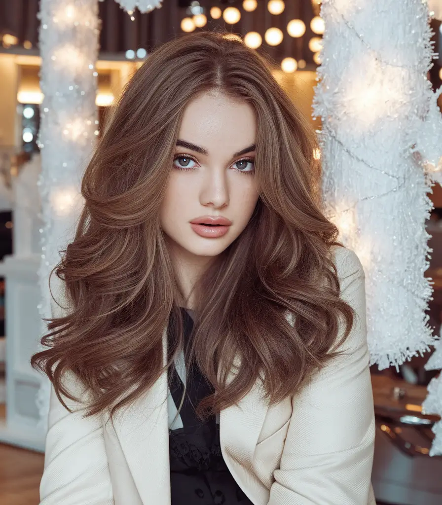 Best Fall Hair Colors Trends 2025 for Cool Skin Toffee Beige Volumes