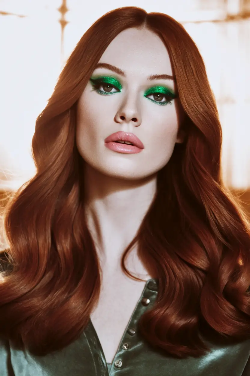 Best Fall Hair Colors Trends 2025 for Cool Skin Glossy Auburn Drama