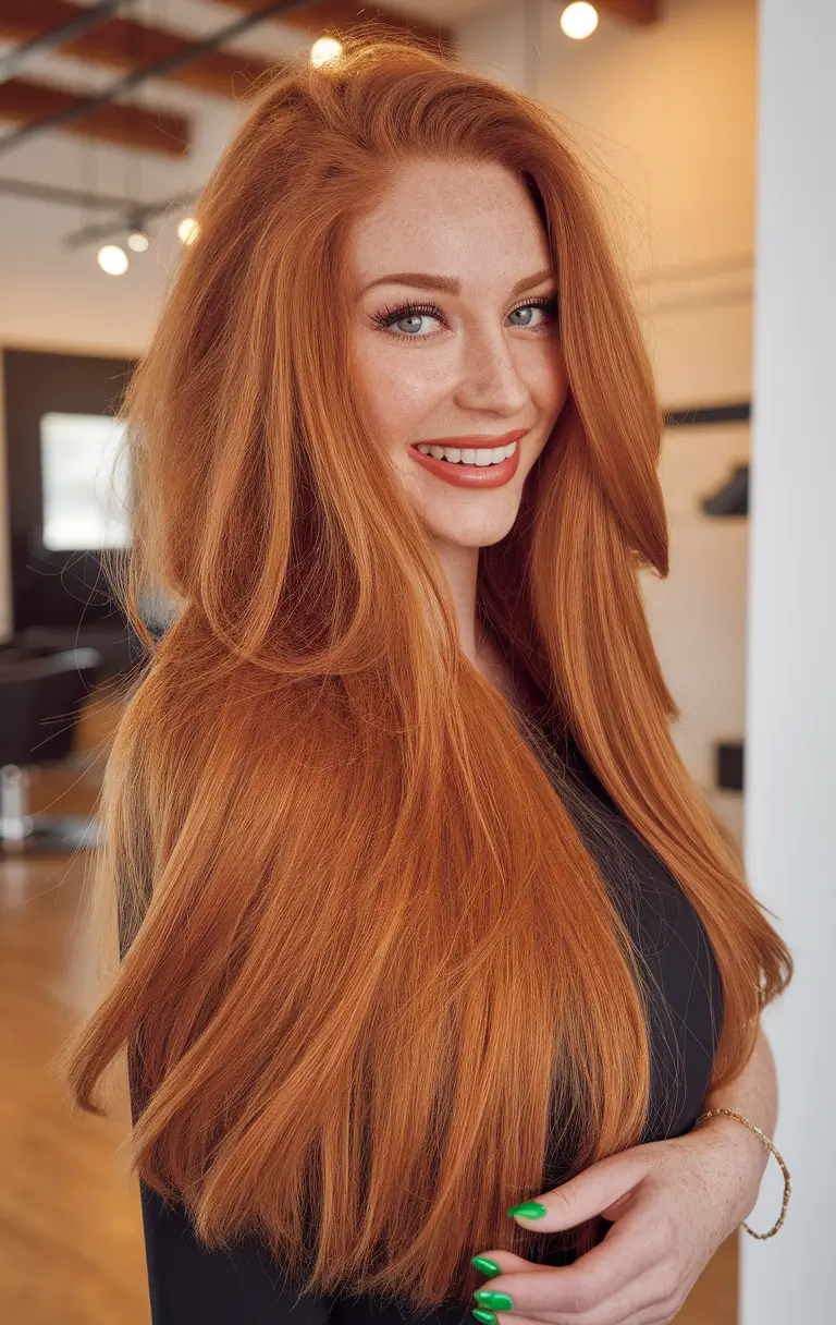 Best Fall Hair Colors Trends 2025 for Cool Skin Classic Copper Glow