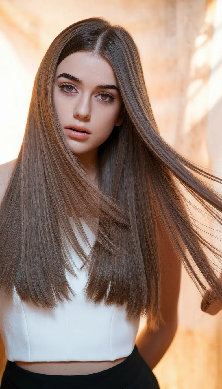 Best Long Haircut to Try This Fall 2025 Silky Straight Layers with Seamless Blending