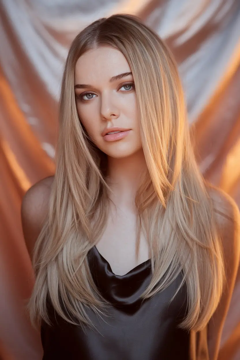 Best Long Haircut to Try This Fall 2025 Light Blonde Layers with Subtle Volume