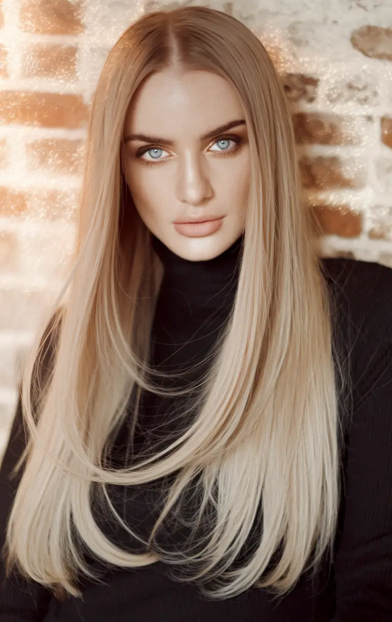 Best Long Haircut to Try This Fall 2025 Glossy Espresso with Subtle Layering