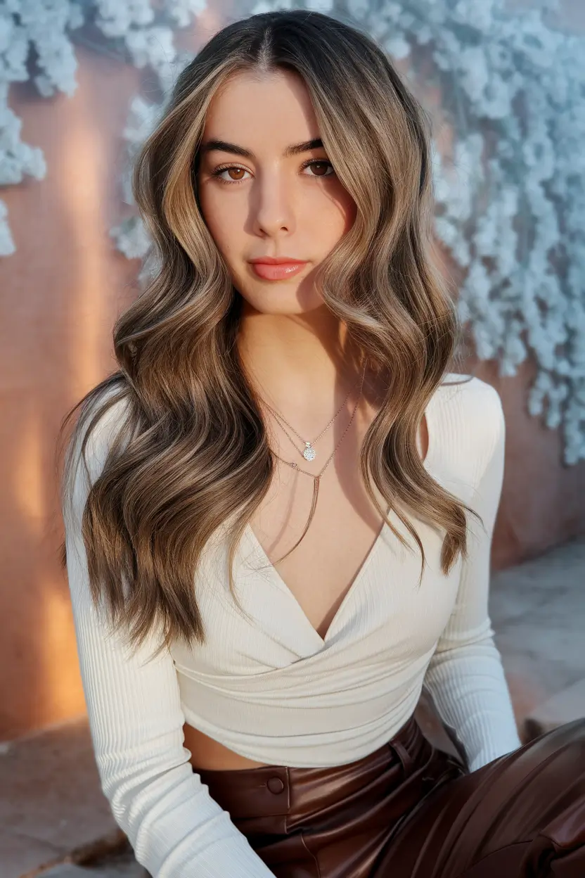 Best Long Haircut to Try This Fall 2025 Hollywood-Inspired Waves with Subtle Balayage