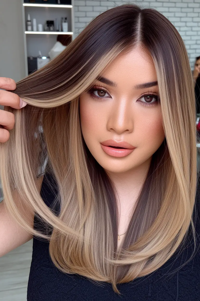 Chic and Cute Hair Color Ideas for Fall 2025 + Ash Bronde Melt with Defined Money Piece