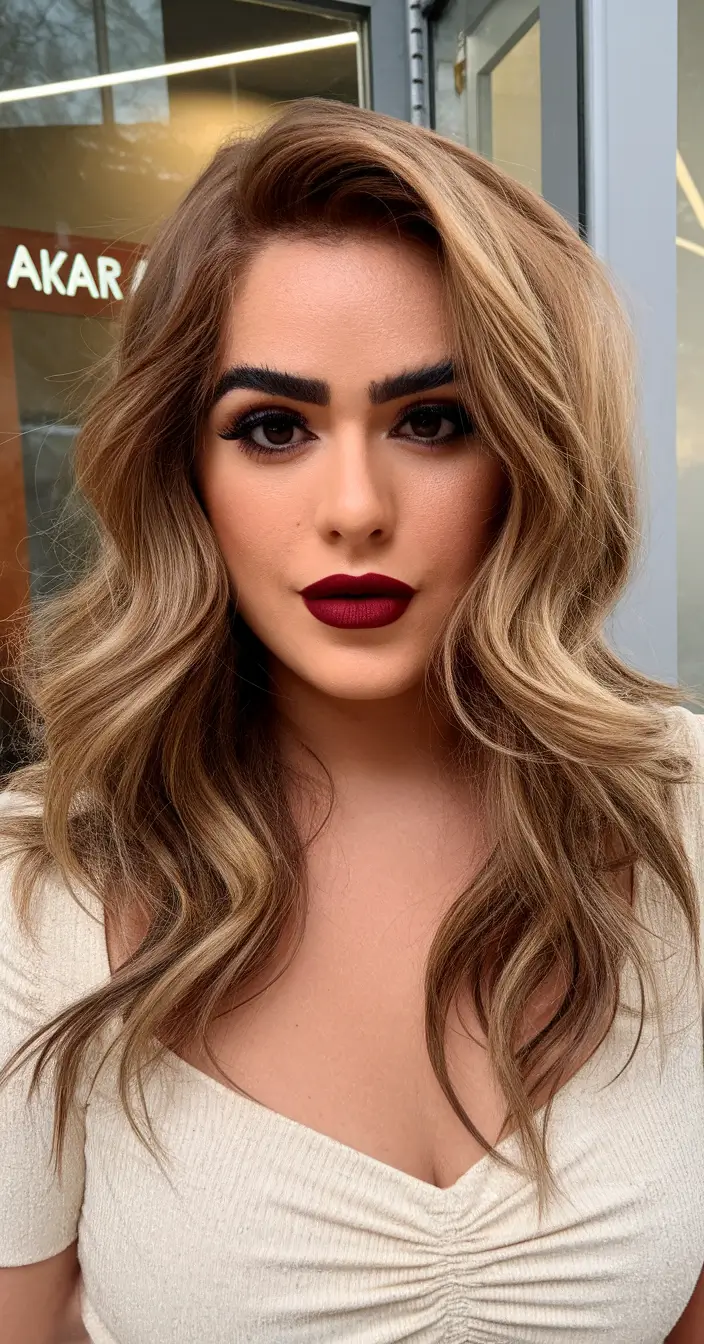 Chic and Cute Hair Color Ideas for Fall 2025 Buttery Brunette with Vanilla Swirls