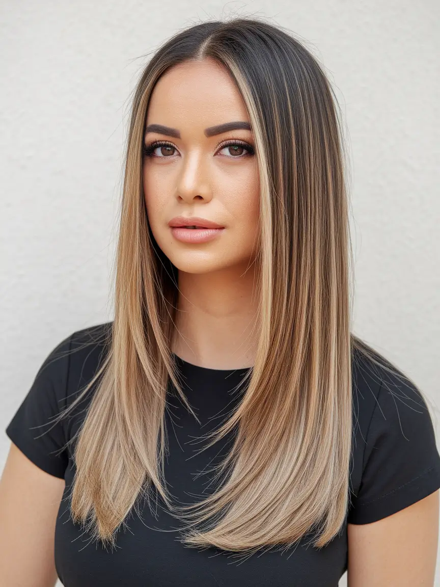 Chic and Cute Hair Color Ideas for Fall 2025 Sleek and Chic Ash Blonde Balayage