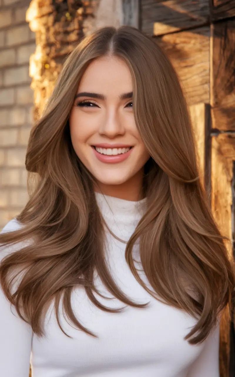 Chic and Cute Hair Color Ideas for Fall 2025 Classic Cocoa Soft Waves