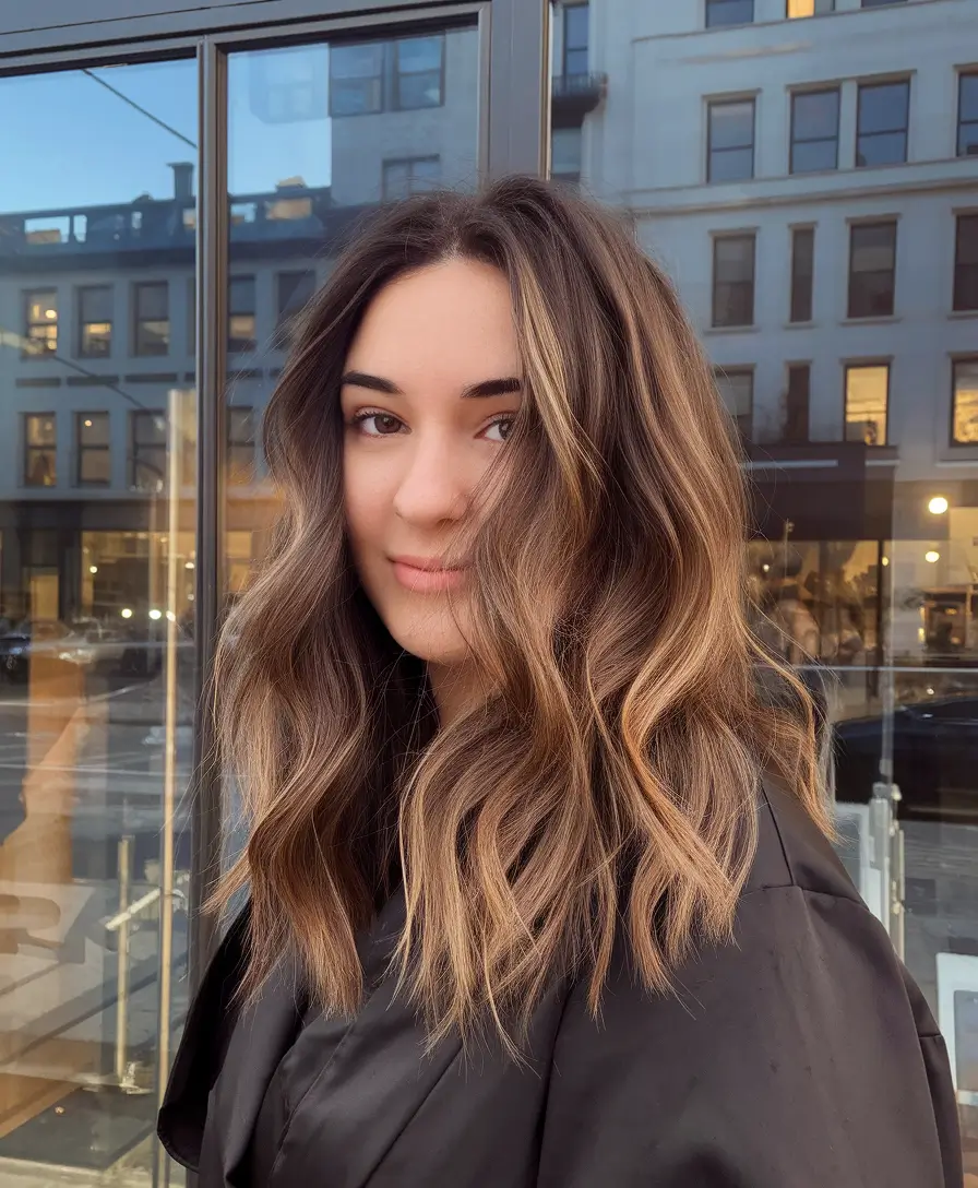 Chic and Cute Hair Color Ideas for Fall 2025 + Toasted Balayage on Medium-Length Layers
