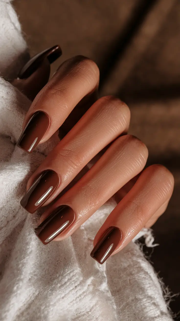 Creative Fall Gel Nail Designs 2025 Mocha Luxe Neutrals