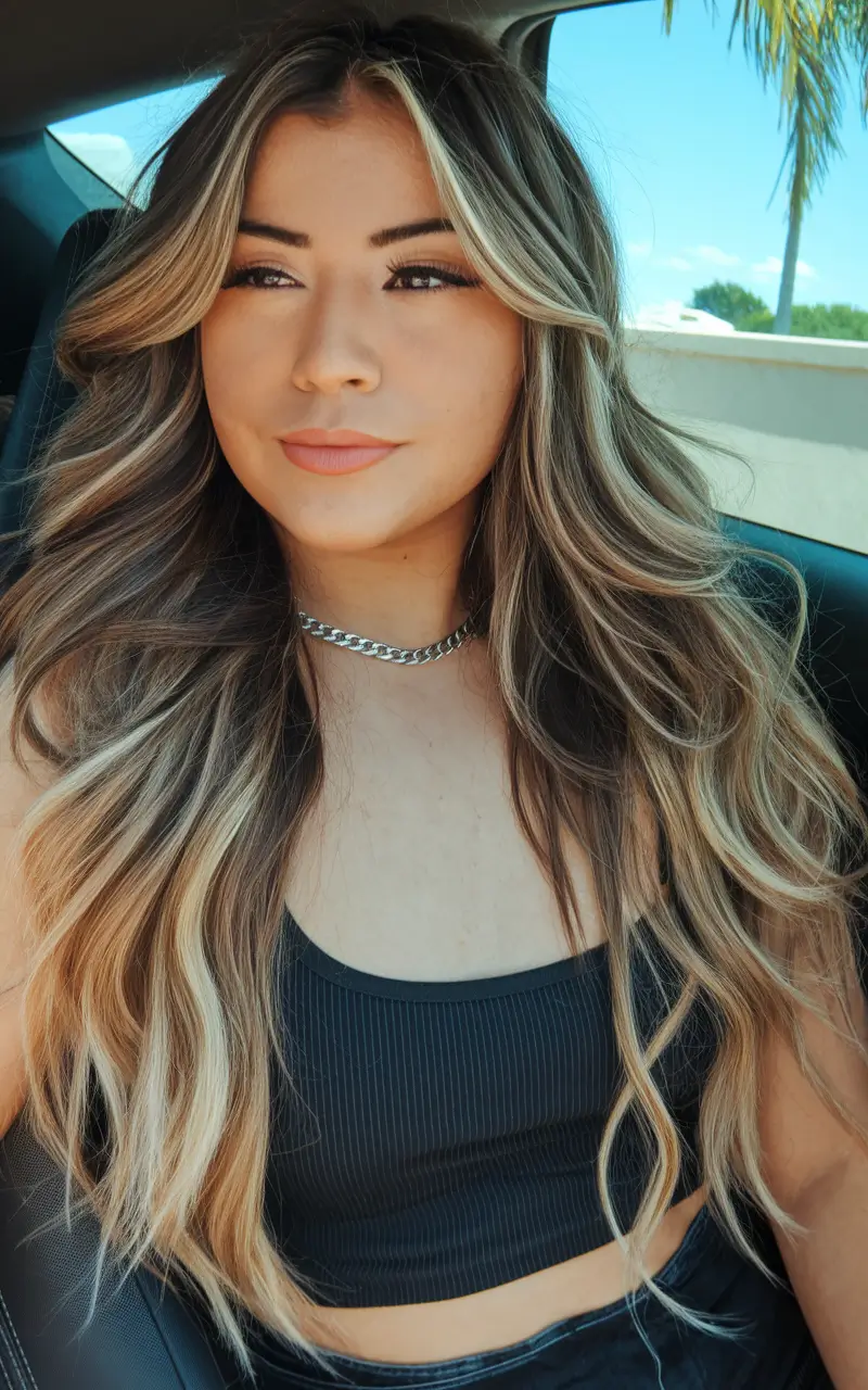 Fall 2025 Hairstyle + Hair Color Inspiration Layered Balayage with Face-Framing Highlights