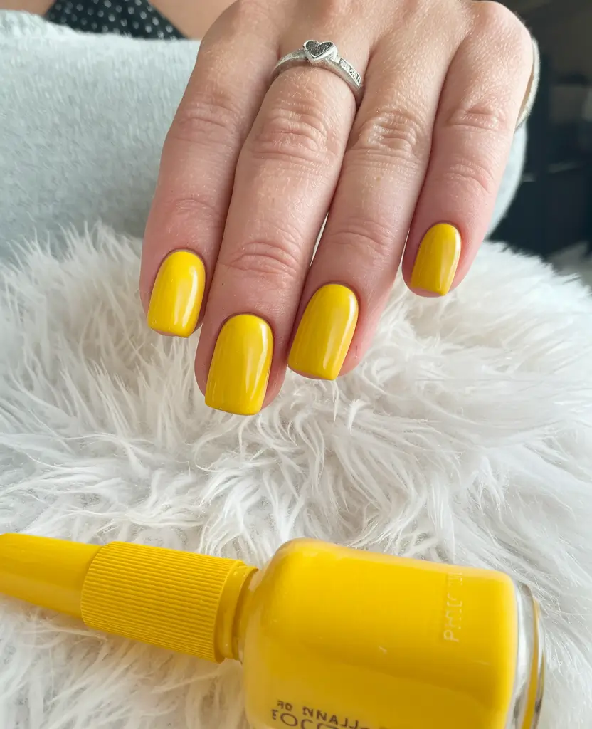Fall 2025 Nail Colors for Fair Skin Bold Sunshine Statement