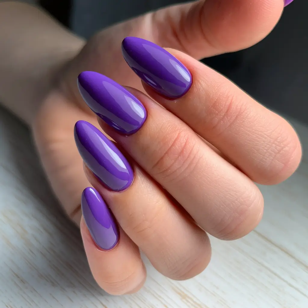 Fall 2025 Nail Colors for Fair Skin Vivid Amethyst Charm