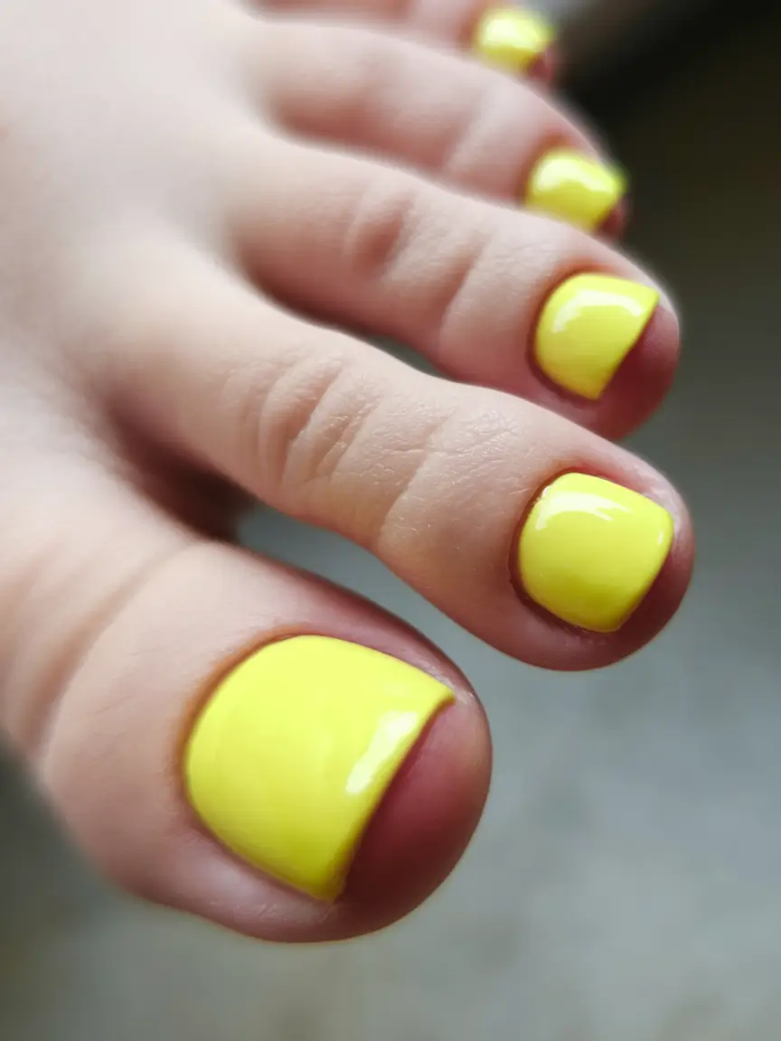 fall toe nail designs</p> <h2>Citrus Yellow Shock</h2> <p>