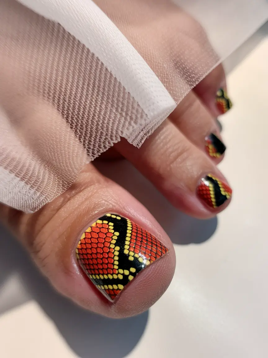 fall toe nail designs</p> <h2>Red Python Luxe</h2> <p>