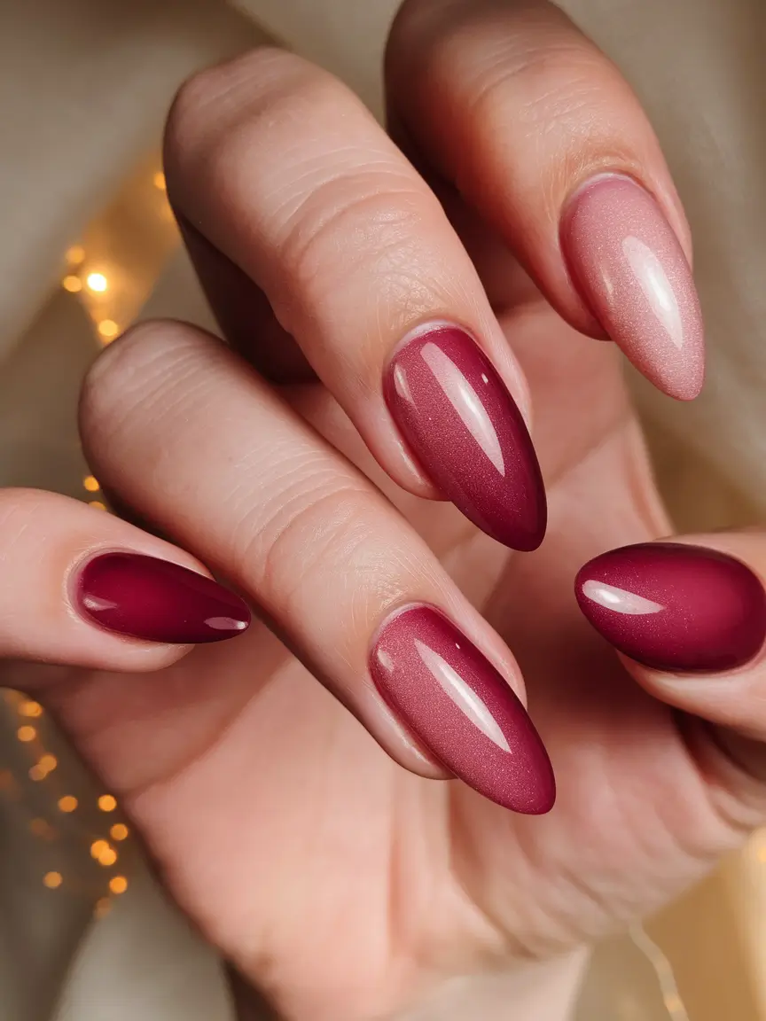 Fall Almond-Shaped Nails 2025 Ideas Earthy Blush Elegance
