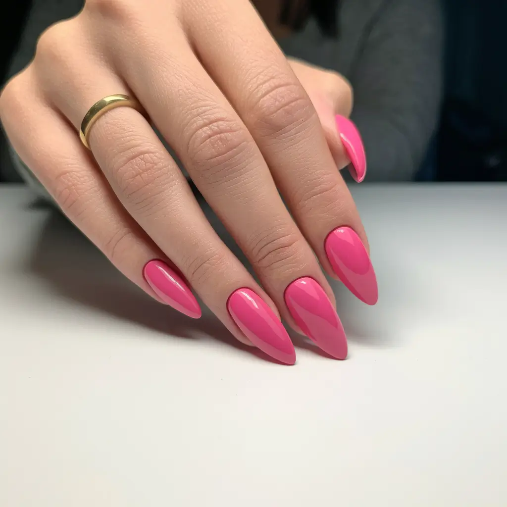 Fall Nail Colors 2025: Ideas for Women Over 50 Bold Fuchsia Pop