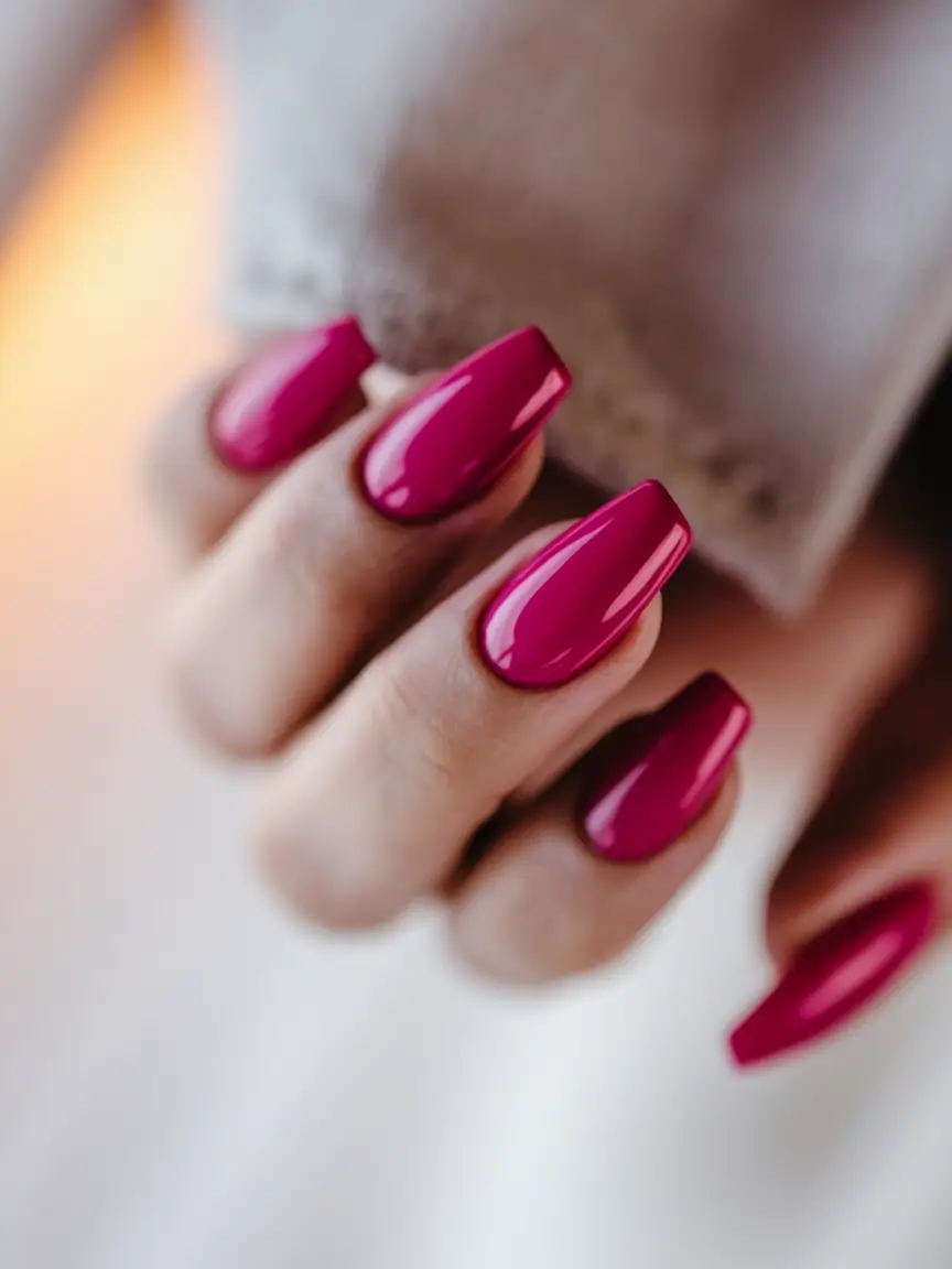 Fall Nail Colors 2025: Ideas for Women Over 50 Raspberry Red Charm