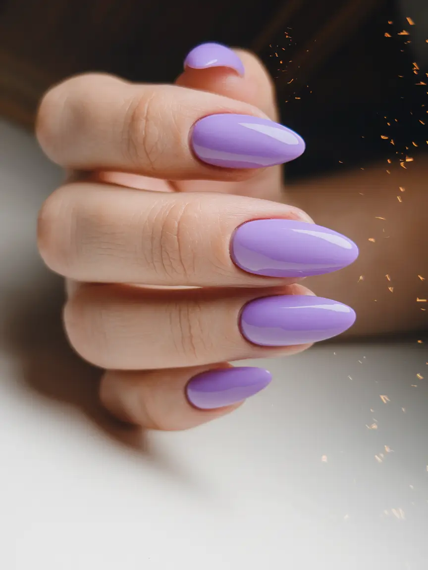 Fall Nail Colors 2025: Ideas for Women Over 50 Vibrant Lilac Bloom