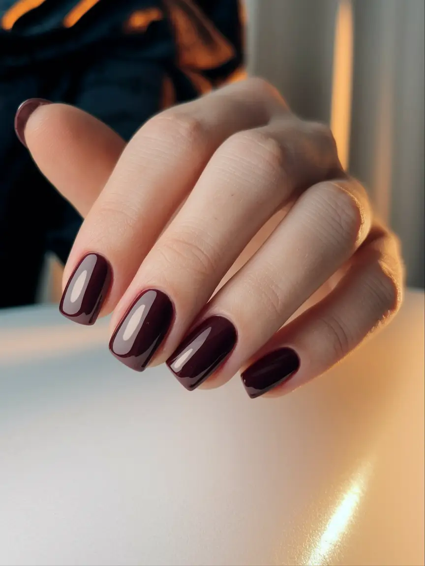 Fall Nail Colors 2025: Ideas for Women Over 50 Classic Wine Red