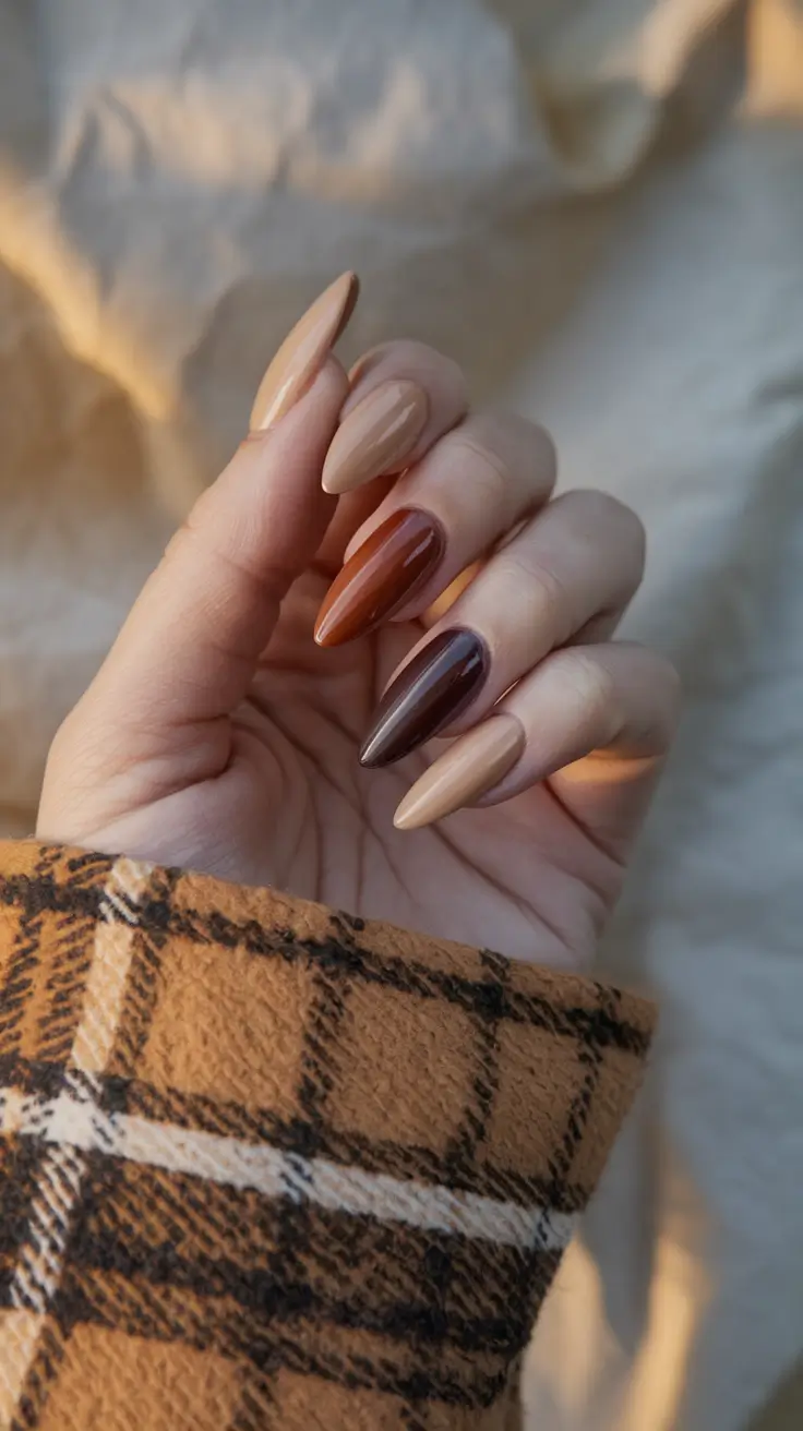 Modern Fall Manicure Ideas 2025 Autumn Gradient Luxe
