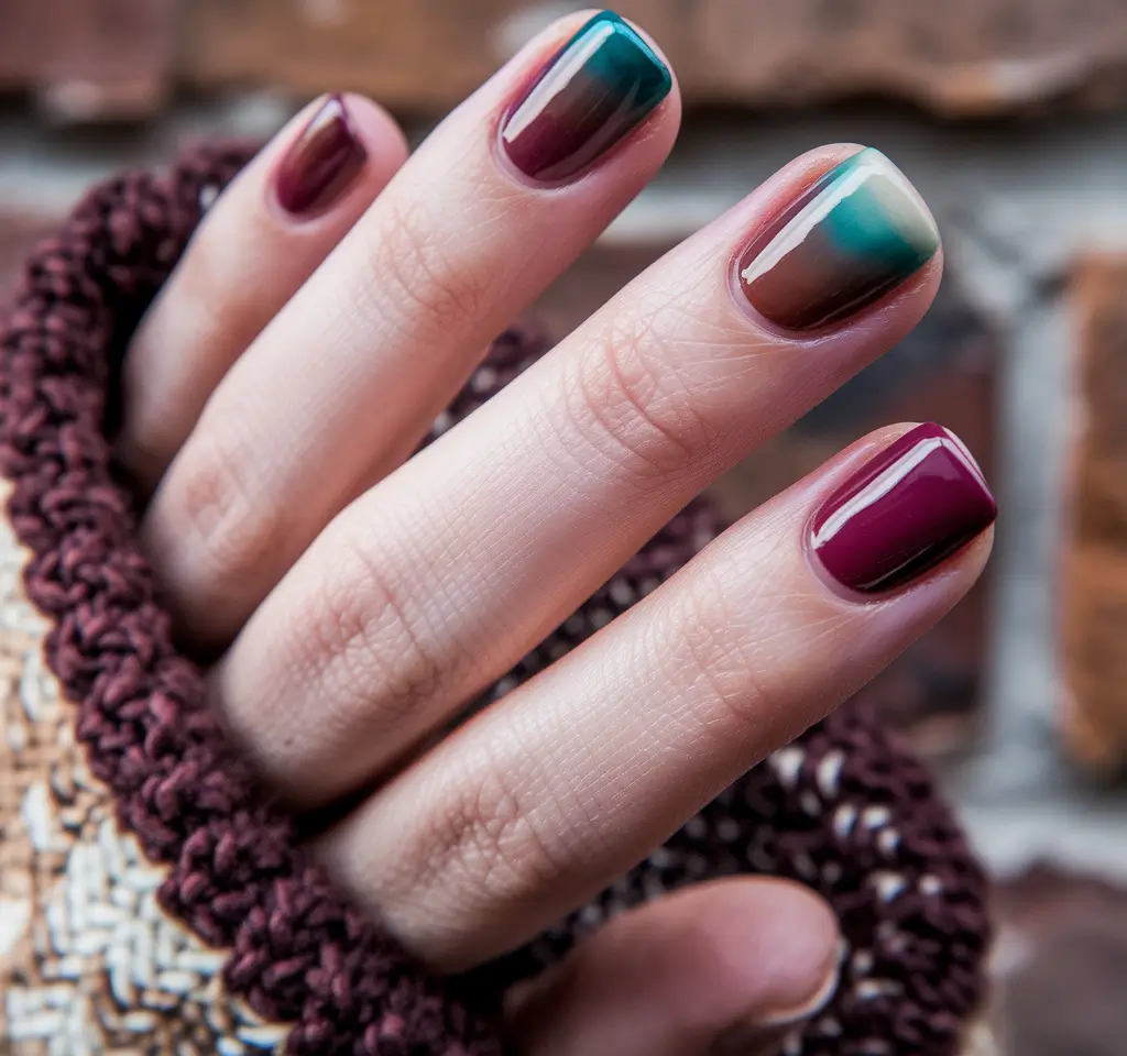 Modern Fall Manicure Ideas 2025 Moody Gradient Mix
