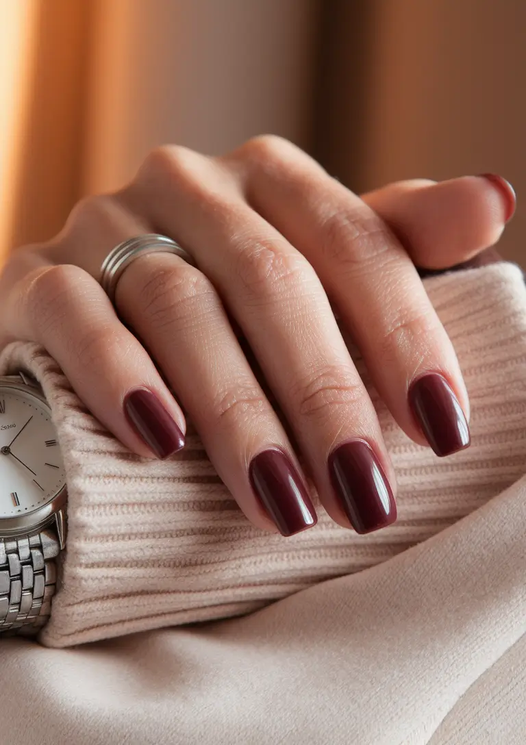 Modern Fall Manicure Ideas 2025 Mulberry Velvet