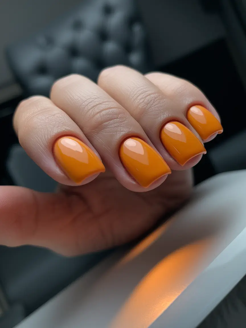 Modern Fall Manicure Ideas 2025 Golden Harvest