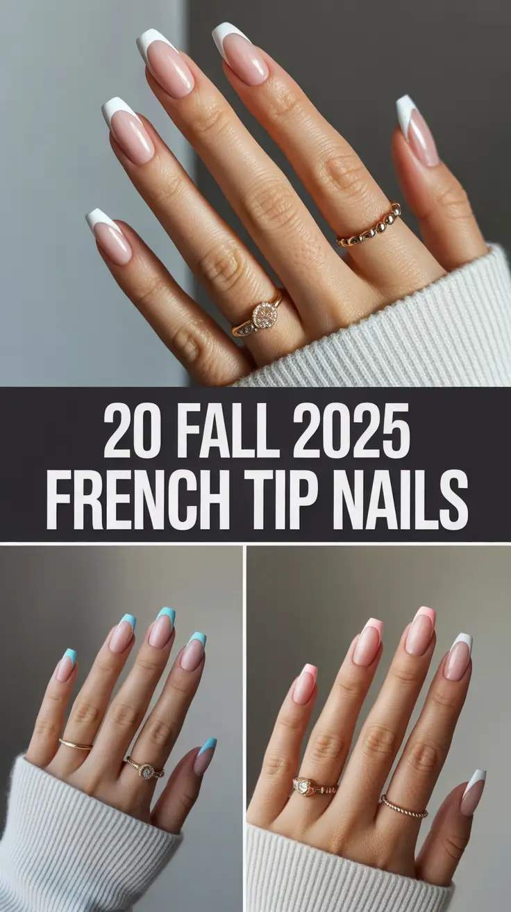 Fall 2025 French Tip Nails: Fresh Ideas for Square, Almond, and Coffin Designs
