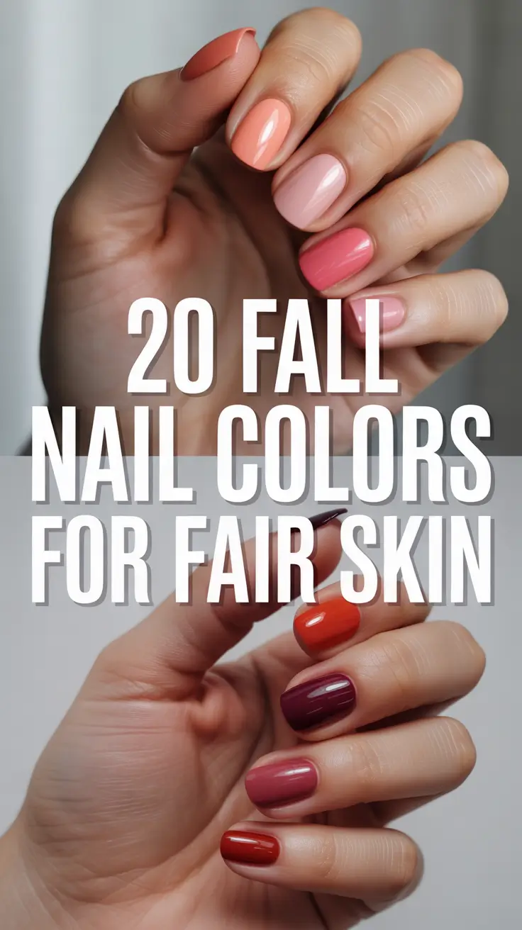 Fall 2025 Nail Colors for Fair Skin – Trendy Shades to Flatter Every Look