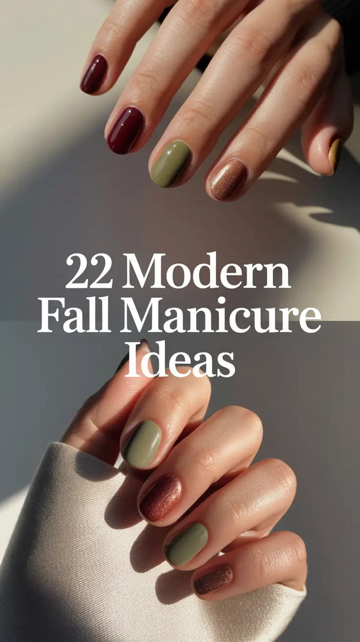 Modern Fall Manicure Ideas 2025 – Classy Designs & Trending Colors for Short Nails