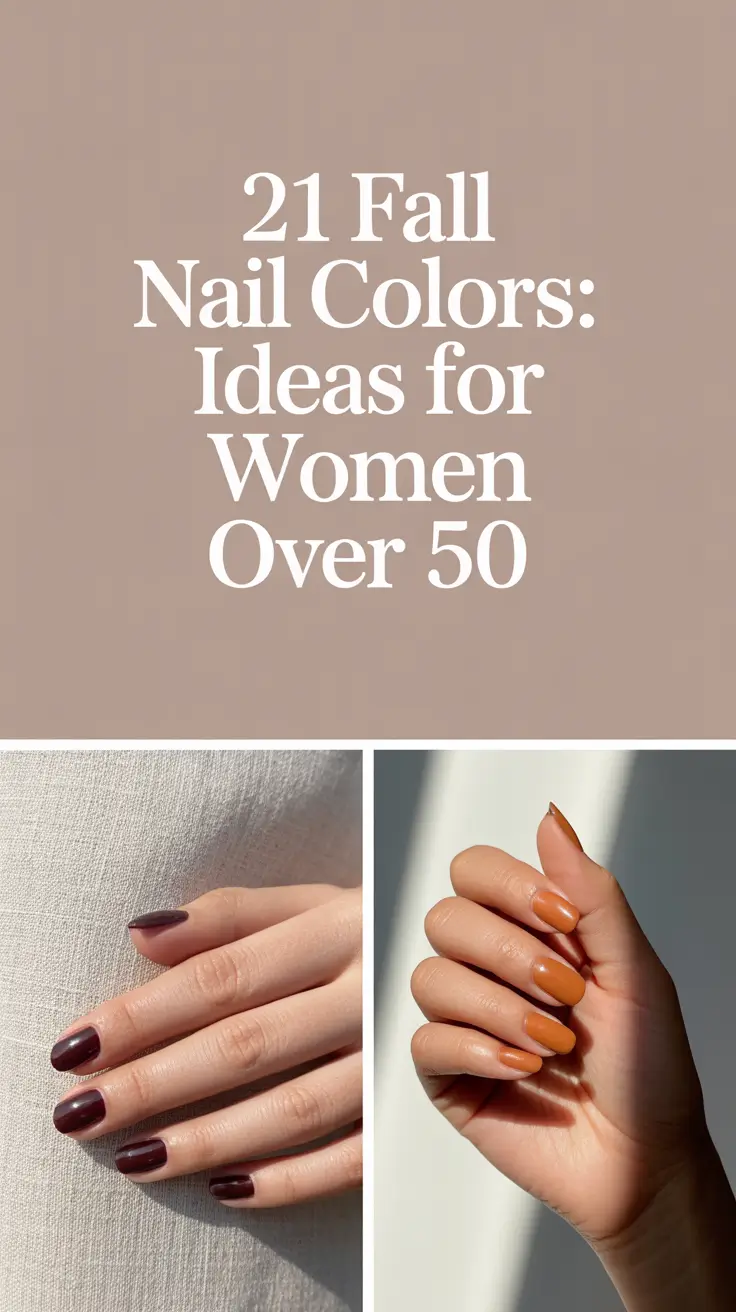 Fall Nail Colors 2025: Ideas for Women Over 50 That Are Stylish & Timeless
