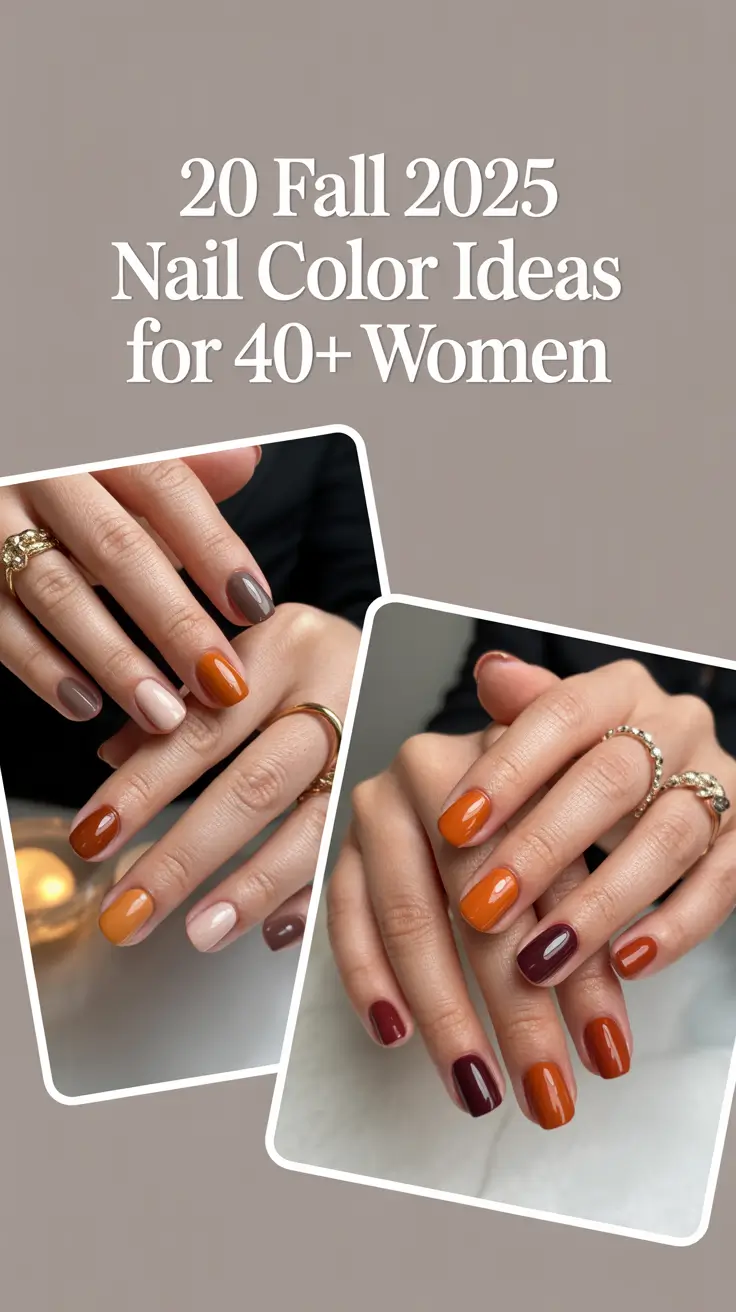 Fall 2025 Nail Color Ideas for 40+ Women – Stylish & Timeless Inspiration